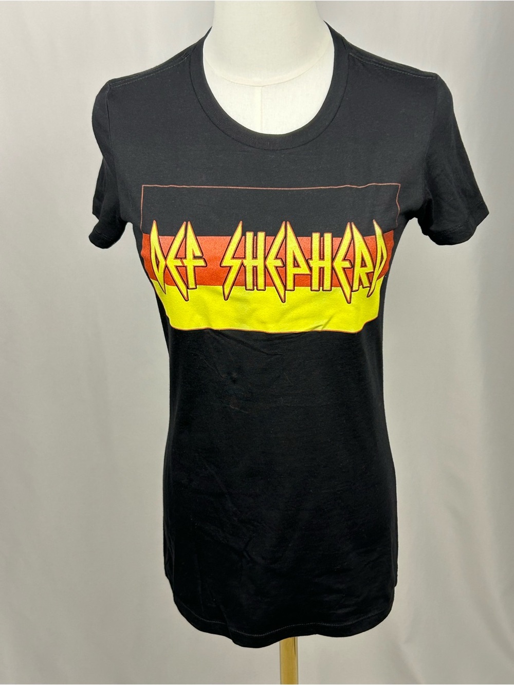 Mutt Merch Def Shepherd German Shepherd Rock Band Parody Graphic Tee Small